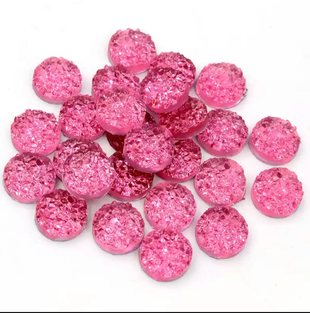 Crystal Pink Druzy (8,10, or 12)