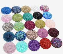 Load image into Gallery viewer, 25 mm Glittered Textured Druzy
