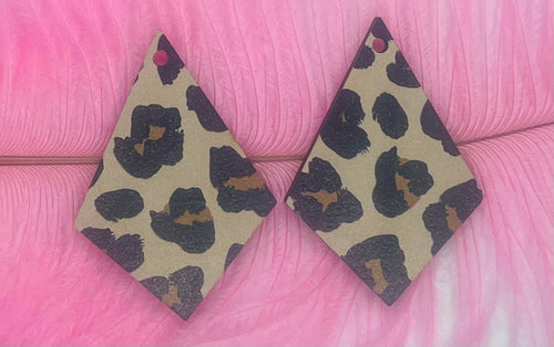 Leopard Print  Long Diamond