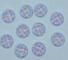 Load image into Gallery viewer, Pastel Plaid (12 mm round or 13x18 Drop)