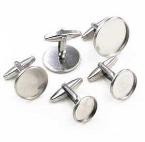 12 mm Bezel Cuff Links (10 pcs)