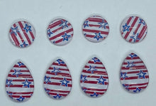 Load image into Gallery viewer, Stars and Stripes (12 mm Round or 13x18 Drop)