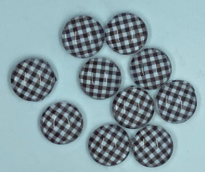 Black and White Buffalo 12 mm or 13x18 drop Plaid