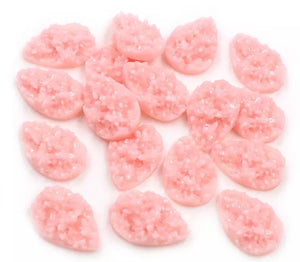 Baby Pink Drop Style Druzy 13x18mm