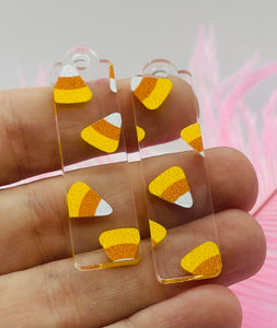 Candy Corn Clear Acrylic