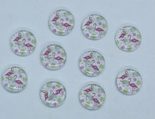 Load image into Gallery viewer, Flamingos (12 mm round or 13x18 Drop)