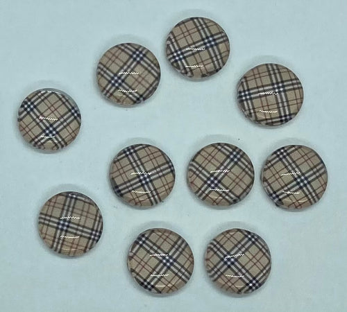 BB Plaid Cabochon